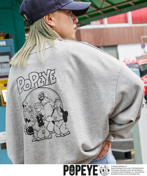 Tom＆Jerry（トムアンドジェリー）の「レトロアメコミ 別注 アソートデザイン オーバーサイズ裏毛プルオーバースウェット（スウェット・メンズ・ホワイト系1/ホワイト系2/ホワイト系3/ホワイト系4/ホワイト系5/ホワイト系6/ライトグレー系1/ライトグレー系2/ライトグレー系3/ライトグレー系4/ライトグレー系5/グレー系3/グレー系4/グレー系5/グレー系6/グリーン系1/グリーン系2/グリーン系6・M/L）」の8枚目の写真