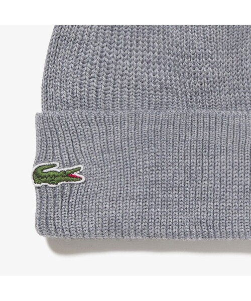 LACOSTE（ラコステ）の「ベーシックニットキャップ（ニットキャップ/ビーニー・レディース・ブラック/グレー/グリーン/ブラック系その他・FREE）」の6枚目の写真