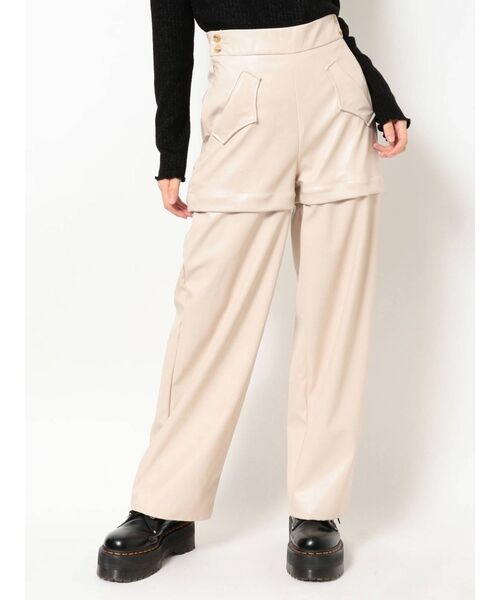 jouetie（ジュエティ）の「2WAYウエスタンパンツ（その他パンツ・レディース・アイボリー/ブラック/ブルー・MEDIUM）」の2枚目の写真