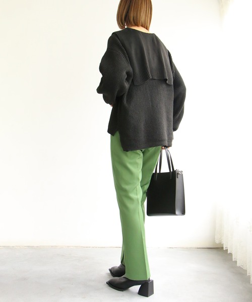 notch.(ノッチ)の「セーラーカラーニット(ニット/セーター・レディース・グリーン/ベージュ/ブラック・M)」の21枚目の写真