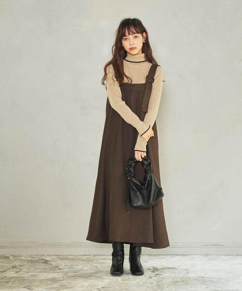 coen(コーエン)の「ハシカラーリブタートル(WEB限定カラー)(ニット/セーター・レディース・ダークグリーン/ダークグレー/ケリー/イエロー/ブラック/オフホワイト/ベージュ・M/L)」の20枚目の写真