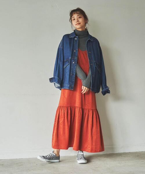 coen(コーエン)の「ハシカラーリブタートル(WEB限定カラー)(ニット/セーター・レディース・ダークグリーン/ダークグレー/ケリー/イエロー/ブラック/オフホワイト/ベージュ・M/L)」の21枚目の写真