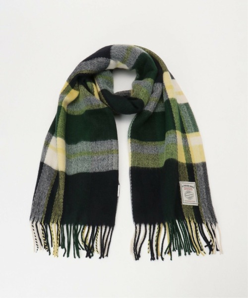 LBC（エルビーシー）の「抗菌加工チェックマフラー（マフラー・レディース・ベージュ/グレー/レッド/ピンク/ブルー/グリーン・FREE）」の3枚目の写真