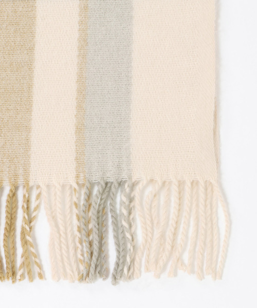 LBC（エルビーシー）の「抗菌加工チェックマフラー（マフラー・レディース・ベージュ/グレー/レッド/ピンク/ブルー/グリーン・FREE）」の18枚目の写真