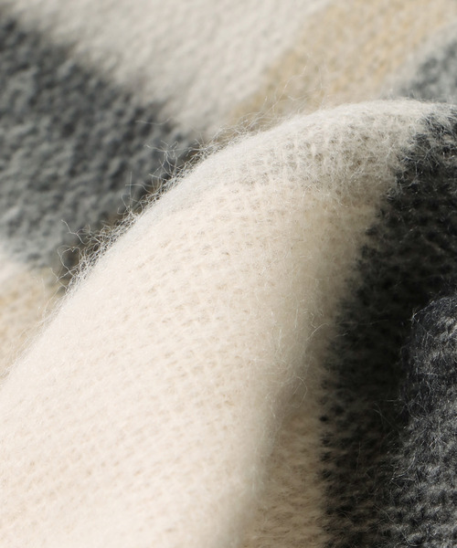 LBC（エルビーシー）の「抗菌加工チェックマフラー（マフラー・レディース・ベージュ/グレー/レッド/ピンク/ブルー/グリーン・FREE）」の10枚目の写真