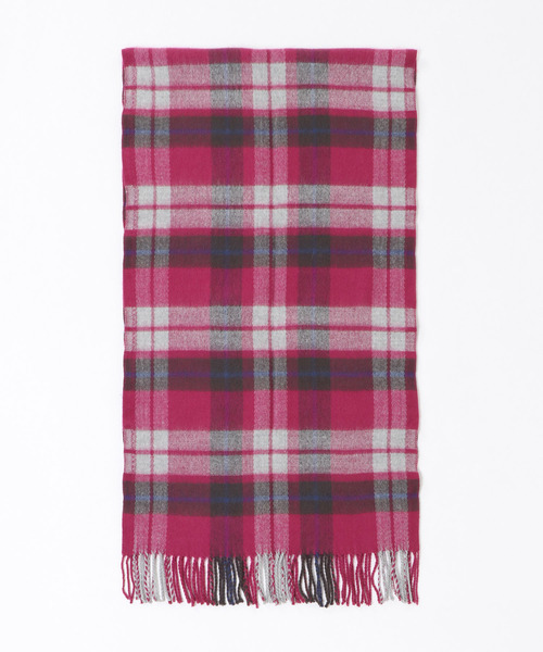 LBC（エルビーシー）の「抗菌加工チェックマフラー（マフラー・レディース・ベージュ/グレー/レッド/ピンク/ブルー/グリーン・FREE）」の15枚目の写真