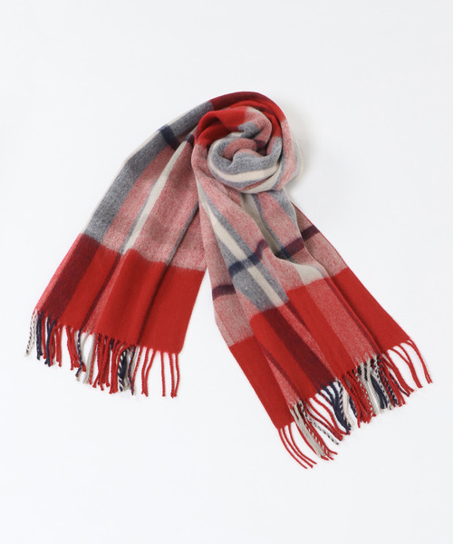 LBC（エルビーシー）の「抗菌加工チェックマフラー（マフラー・レディース・ベージュ/グレー/レッド/ピンク/ブルー/グリーン・FREE）」の20枚目の写真