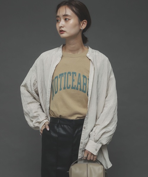 SENSE OF PLACE by URBAN RESEARCH(センスオブプレイスバイアーバンリサーチ)の「ワッシャーバンドカラードルマンシャツ(シャツ/ブラウス・レディース・ライトベージュ/ライトブルー/ライトカーキ/ブラウン・ONE)」の11枚目の写真