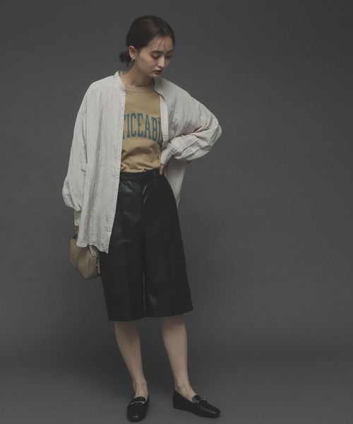 SENSE OF PLACE by URBAN RESEARCH(センスオブプレイスバイアーバンリサーチ)の「ワッシャーバンドカラードルマンシャツ(シャツ/ブラウス・レディース・ライトベージュ/ライトブルー/ライトカーキ/ブラウン・ONE)」の12枚目の写真