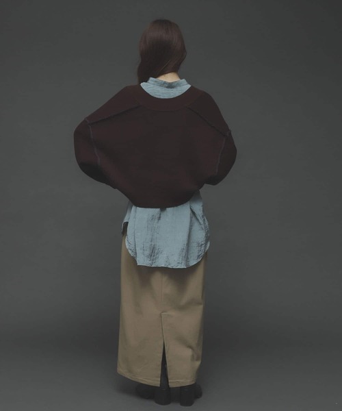 SENSE OF PLACE by URBAN RESEARCH(センスオブプレイスバイアーバンリサーチ)の「ワッシャーバンドカラードルマンシャツ(シャツ/ブラウス・レディース・ライトベージュ/ライトブルー/ライトカーキ/ブラウン・ONE)」の13枚目の写真