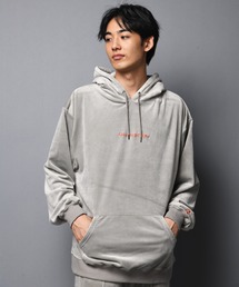 GALLIS ADDICTION | GA FUR-VELOR HOODIE/ベロア プルパーカー(パーカー)
