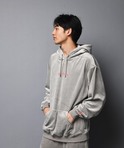 GALLIS ADDICTION（ガリスアディクション）の「GA FUR-VELOR HOODIE/ベロア プルパーカー（パーカー・メンズ・ブラック/グレー・M/L）」の12枚目の写真