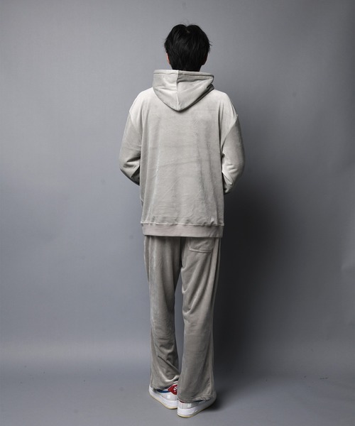 GALLIS ADDICTION（ガリスアディクション）の「GA FUR-VELOR HOODIE/ベロア プルパーカー（パーカー・メンズ・ブラック/グレー・M/L）」の16枚目の写真