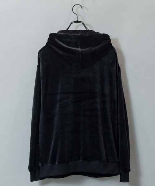 GALLIS ADDICTION（ガリスアディクション）の「GA FUR-VELOR HOODIE/ベロア プルパーカー（パーカー・メンズ・ブラック/グレー・M/L）」の18枚目の写真