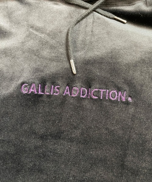 GALLIS ADDICTION（ガリスアディクション）の「GA FUR-VELOR HOODIE/ベロア プルパーカー（パーカー・メンズ・ブラック/グレー・M/L）」の21枚目の写真