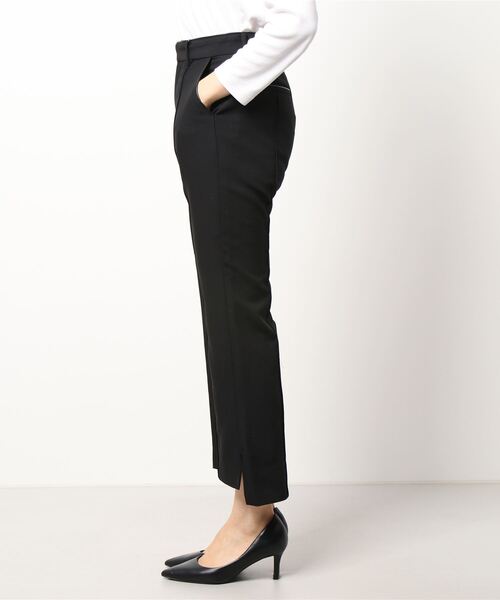 AULI（アウリィ）の「【低身長向けサイズ】レザーパイピングフレアパンツ（スラックス・レディース・ブラック/ベージュ/グリーン・S/XS/XXS）」の18枚目の写真