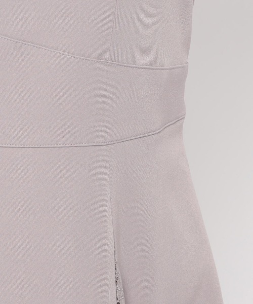 MISCH MASCH（ミッシュマッシュ）の「レース切替ジャンパースカート（ジャンパースカート・レディース・ライトブルー/ブラック/モカ・MEDIUM）」の10枚目の写真