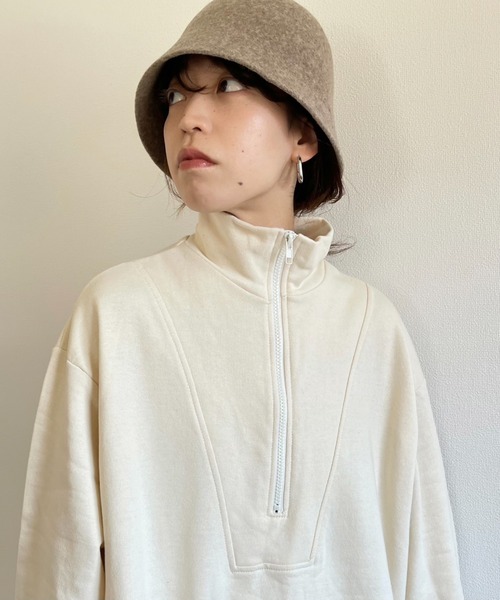 wee9s（ウィークス）の「wool bucket hat / ウールバケットハット（ハット・レディース・ブラック/ベージュ/ブラウン・FREE）」の3枚目の写真