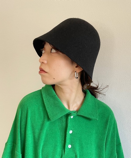 wee9s（ウィークス）の「wool bucket hat / ウールバケットハット（ハット・レディース・ブラック/ベージュ/ブラウン・FREE）」の12枚目の写真