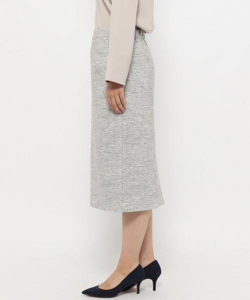 LEPSIM（レプシィム）の「ツイードタイトスカート[2022春夏]　239422（スーツスカート・レディース・ネイビー/ホワイト系その他・MEDIUM/LARGE）」の4枚目の写真
