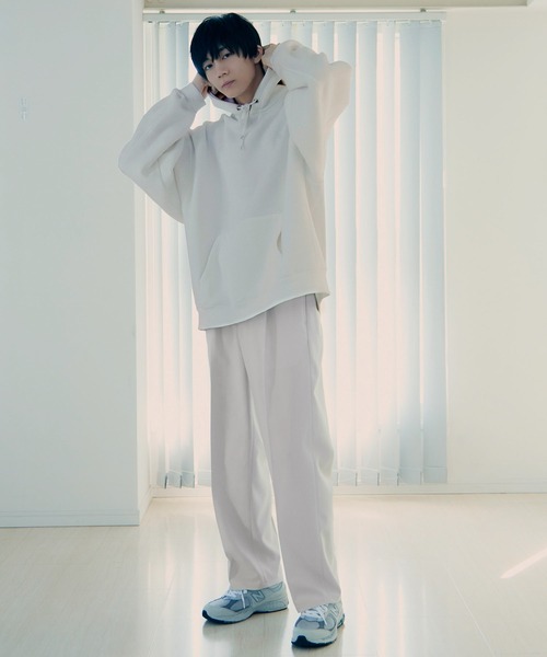 re_k by JUNRED（レクバイジュンレッド）の「re_k by JUNRED / バルーンスリーブBIGプルパーカー（パーカー・メンズ・ライトグレー/モスグリーン/ライトグリーン/グレー/ブラック系その他2/ブラック系その他・S/M/L/LL）」の9枚目の写真