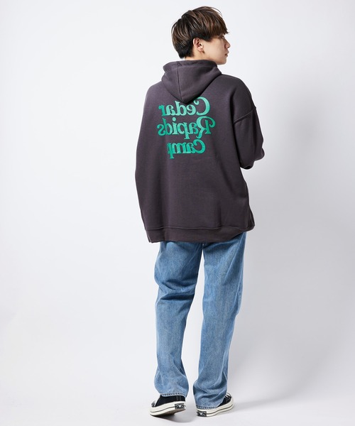 re_k by JUNRED（レクバイジュンレッド）の「re_k by JUNRED / バルーンスリーブBIGプルパーカー（パーカー・メンズ・ライトグレー/モスグリーン/ライトグリーン/グレー/ブラック系その他2/ブラック系その他・S/M/L/LL）」の21枚目の写真