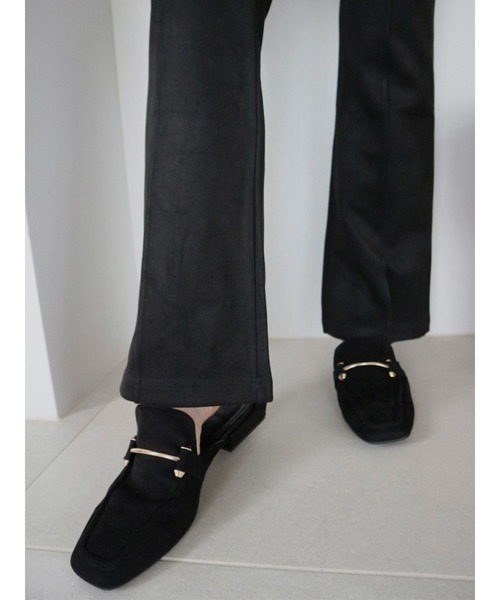 TRUNC（トランクエイティーエイト）の「Stretch Suede Flare Pants（その他パンツ・レディース・ブラック/ベージュ・FREE）」の12枚目の写真