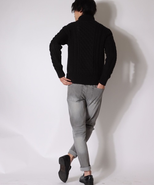 LEVENDIS(レベンディス)の「メンズ ストレッチスキニーデニムパンツ(デニムパンツ・メンズ・ブルー/ブラック/ライトブルー/ブラック系その他/ブルー系その他/ホワイト/グレー・SMALL/MEDIUM/LARGE)」の10枚目の写真