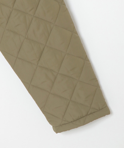 VENCEEXCHANGE(ヴァンスエクスチェンジ)の「【WEB限定】マイクロタフタキルティングロングジャケット(ステンカラーコート・レディース・ブラック/ダークグリーン・M)」の22枚目の写真