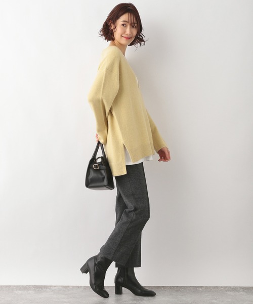 GLOBAL WORK(グローバルワーク)の「ウールライクスゴラクカットパンツ/254835(その他パンツ・レディース・グレー系その他/その他/ダークグレー・LARGE/MEDIUM)」の9枚目の写真