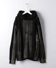 ＜STAMPD＞  Cable Knit HD/パーカー