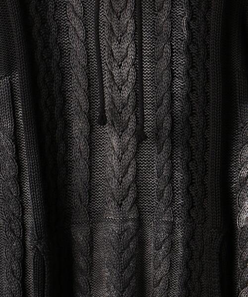 STAMPD（スタンプド）の「＜STAMPD＞  Cable Knit HD/パーカー（パーカー・メンズ・ブラック・M/L）」の2枚目の写真