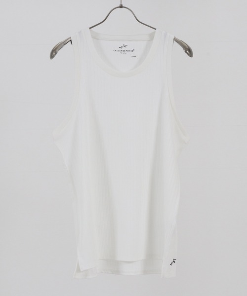 CALL&RESPONSE（コールアンドレスポンス）の「mta465-トタンリブ-タンクトップ（タンクトップ・メンズ・ホワイト/カーキ/ブラック/ベージュ/パープル・2/4）」の2枚目の写真
