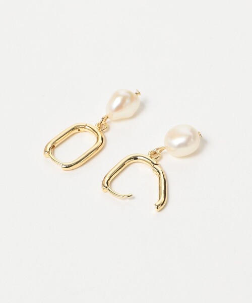 B:MING by BEAMS（ビーミングバイビームス）の「淡水 パール ピアス（ピアス（両耳用）・レディース・ホワイト・ONE SIZE）」の3枚目の写真