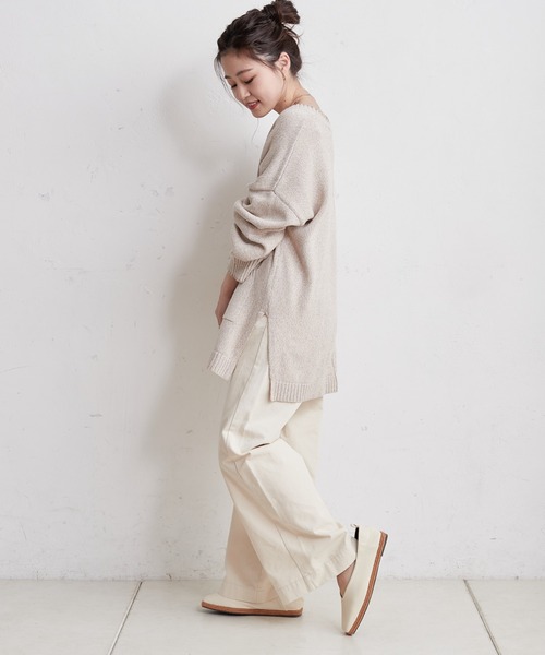 CIAOPANIC TYPY（チャオパニックティピー）の「□カラーメランジニットカーディガン（カーディガン/ボレロ・レディース・ピンク/ブルー/アイボリー・ONE SIZE）」の10枚目の写真