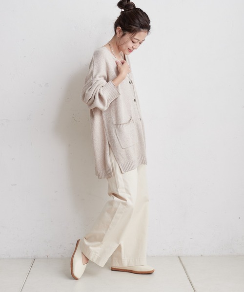 CIAOPANIC TYPY（チャオパニックティピー）の「□カラーメランジニットカーディガン（カーディガン/ボレロ・レディース・ピンク/ブルー/アイボリー・ONE SIZE）」の11枚目の写真