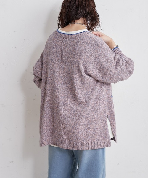 CIAOPANIC TYPY（チャオパニックティピー）の「□カラーメランジニットカーディガン（カーディガン/ボレロ・レディース・ピンク/ブルー/アイボリー・ONE SIZE）」の14枚目の写真