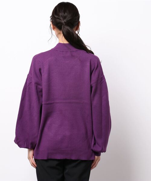 PAGEBOY(ページボーイ)の「ハイネックボリュームプルオーバー(ニット/セーター・レディース・パープル/ブラウン/オフホワイト/グレイッシュベージュ/ブルー系その他/グリーン系その他7/ブラック・FREE)」の16枚目の写真