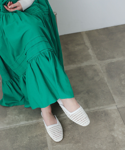 SENSE OF PLACE by URBAN RESEARCH（センスオブプレイスバイアーバンリサーチ）の「メッシュミュール（その他シューズ・レディース・ホワイト/ブラック/ベージュ・SMALL/MEDIUM/LARGE）」の8枚目の写真