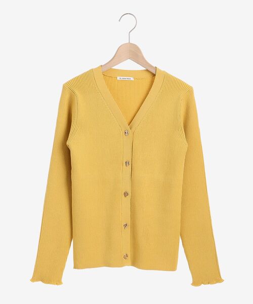 le.coeur blanc(ルクールブラン)の「ハトメ付きリブニットカーディガン(カーディガン/ボレロ・レディース・アイボリー/ホワイト系その他/イエロー/ネイビー・38)」の13枚目の写真