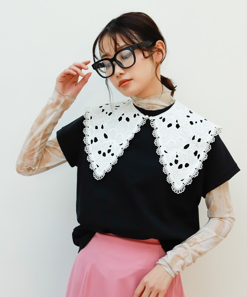 Birthday room(バースデイルーム)の「コットンレース付け襟(付け襟・レディース・ホワイト・FREE)」の6枚目の写真