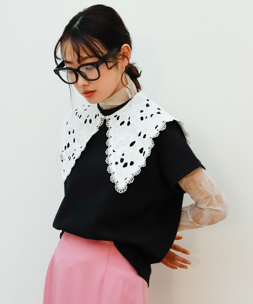 Birthday room(バースデイルーム)の「コットンレース付け襟(付け襟・レディース・ホワイト・FREE)」の2枚目の写真