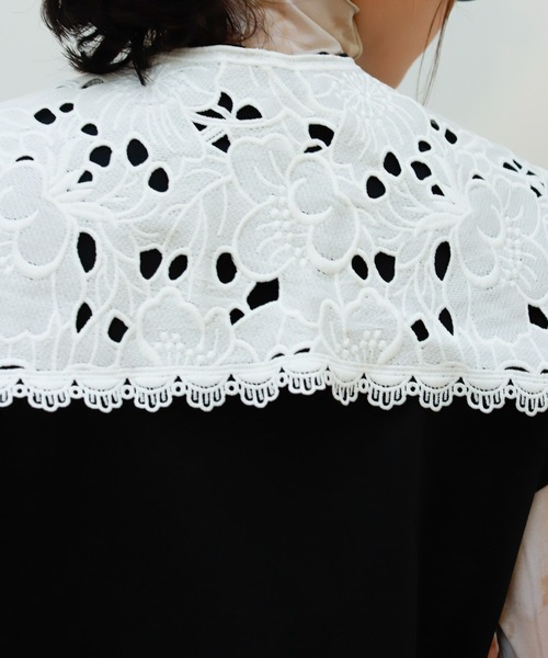 Birthday room(バースデイルーム)の「コットンレース付け襟(付け襟・レディース・ホワイト・FREE)」の7枚目の写真