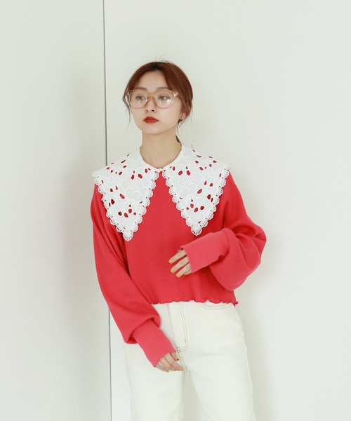 Birthday room(バースデイルーム)の「コットンレース付け襟(付け襟・レディース・ホワイト・FREE)」の9枚目の写真