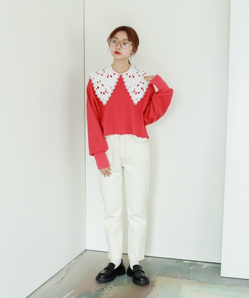 Birthday room(バースデイルーム)の「コットンレース付け襟(付け襟・レディース・ホワイト・FREE)」の10枚目の写真