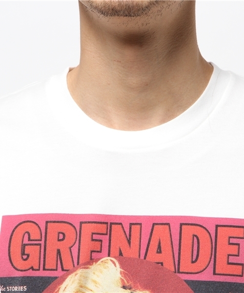 HYSTERIC GLAMOUR（ヒステリックグラマー）の「CL/MAGAZINE COVER pt T-SH（Tシャツ/カットソー・メンズ・ホワイト/ピンク/ブラック・SMALL/MEDIUM/LARGE）」の10枚目の写真