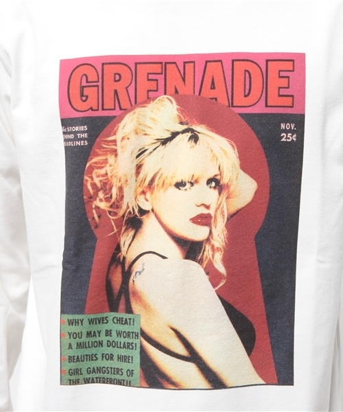 HYSTERIC GLAMOUR（ヒステリックグラマー）の「CL/MAGAZINE COVER pt T-SH（Tシャツ/カットソー・メンズ・ホワイト/ピンク/ブラック・SMALL/MEDIUM/LARGE）」の12枚目の写真