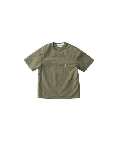 Gramicci(グラミチ)の「GRAMICCI グラミチ KIDS SHELL CAMP TEE シェルキャンプTシャツ 半袖(Tシャツ/カットソー・キッズ・サックスブルー/マスタード/グリーン系その他/テラコッタ/カラフル/ブラック/カモフラージュ/タン・100/110/120/130)」の5枚目の写真