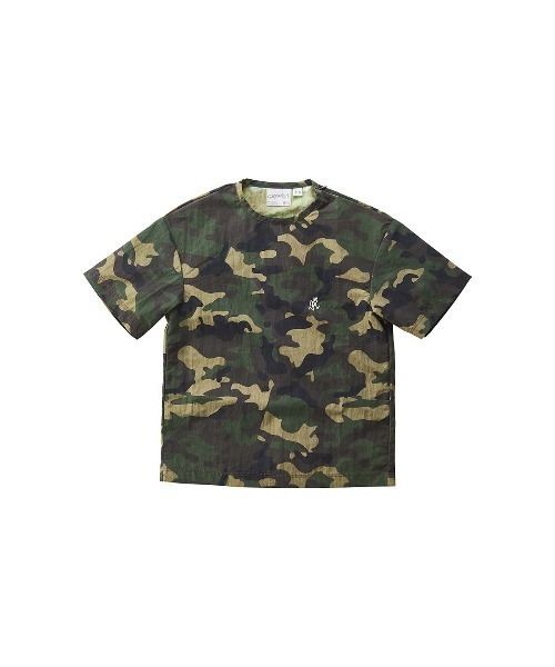 Gramicci(グラミチ)の「GRAMICCI グラミチ KIDS SHELL CAMP TEE シェルキャンプTシャツ 半袖(Tシャツ/カットソー・キッズ・サックスブルー/マスタード/グリーン系その他/テラコッタ/カラフル/ブラック/カモフラージュ/タン・100/110/120/130)」の7枚目の写真
