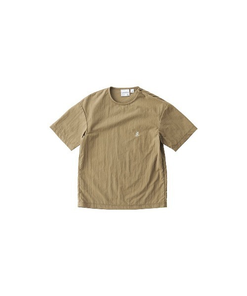 Gramicci(グラミチ)の「GRAMICCI グラミチ KIDS SHELL CAMP TEE シェルキャンプTシャツ 半袖(Tシャツ/カットソー・キッズ・サックスブルー/マスタード/グリーン系その他/テラコッタ/カラフル/ブラック/カモフラージュ/タン・100/110/120/130)」の4枚目の写真